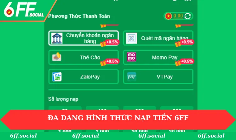 Home 26 Đa dạng hình thức nạp tiền 6FF