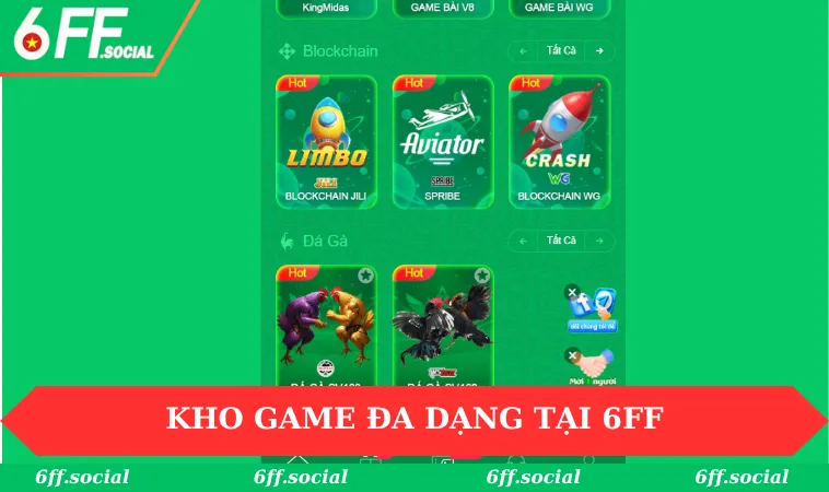 Giới thiệu 6FF 3 Kho game đa dạng không thể bỏ lỡ tại 6FF