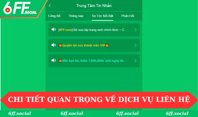 Liên hệ 6FF 1 Những chi tiết quan trọng về dịch vụ liên hệ nhà cái